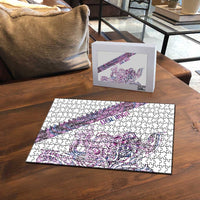 Mawhero Paua shell Kowhaiwhai Taniko Personalised Puzzle Taniwha Maori Tribal Style