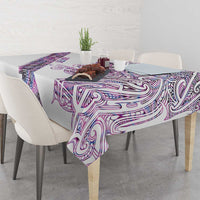 Mawhero Paua shell Kowhaiwhai Taniko Personalised Tablecloth Taniwha Maori Tribal Style LT9 - Polynesian Pride
