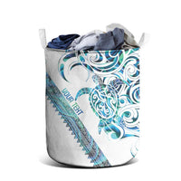 Kahui Whetu Paua shell Kowhaiwhai Taniko Personalised Laundry Basket Turtle Tattoo Maori Tribal Style LT9 - Polynesian Pride