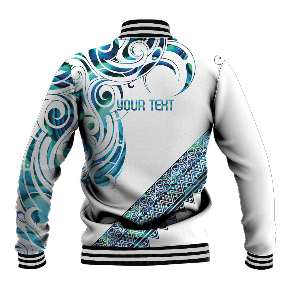 Kahui Whetu Paua shell Kowhaiwhai Taniko Personalised Baseball Jacket Turtle Tattoo Maori Tribal Style LT9 - Polynesian Pride