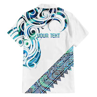 Kahui Whetu Paua shell Kowhaiwhai Taniko Personalised Family Matching Tank Maxi Dress and Hawaiian Shirt Turtle Tattoo Maori Tribal Style