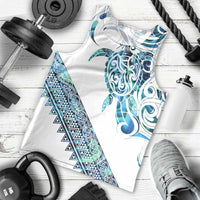 Kahui Whetu Paua shell Kowhaiwhai Taniko Personalised Men Tank Top Turtle Tattoo Maori Tribal Style