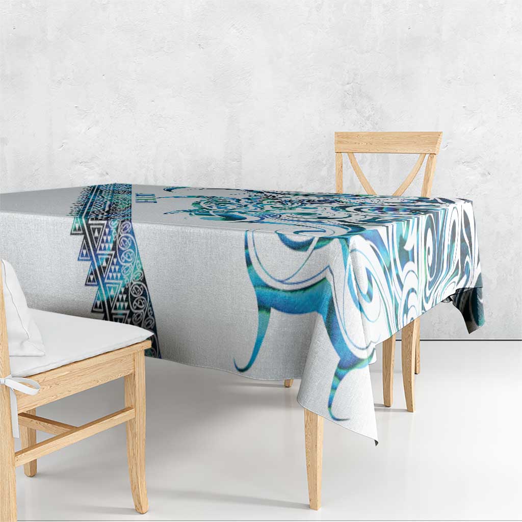 Kahui Whetu Paua shell Kowhaiwhai Taniko Personalised Tablecloth Turtle Tattoo Maori Tribal Style LT9 - Polynesian Pride