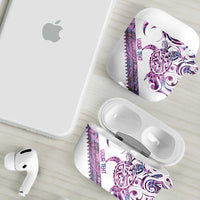 Mawhero Paua shell Kowhaiwhai Taniko Personalised AirPods Case Turtle Tattoo Maori Tribal Style