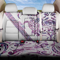 Mawhero Paua shell Kowhaiwhai Taniko Personalised Back Car Seat Cover Turtle Tattoo Maori Tribal Style