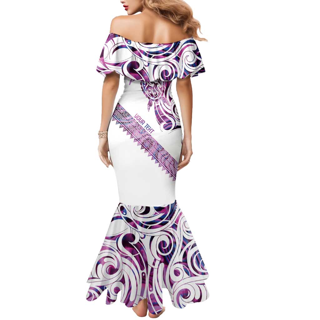 Mawhero Paua shell Kowhaiwhai Taniko Personalised Mermaid Dress Turtle Tattoo Maori Tribal Style