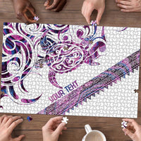 Mawhero Paua shell Kowhaiwhai Taniko Personalised Puzzle Turtle Tattoo Maori Tribal Style LT9 - Polynesian Pride