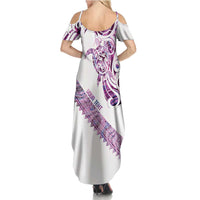 Mawhero Paua shell Kowhaiwhai Taniko Personalised Summer Maxi Dress Turtle Tattoo Maori Tribal Style