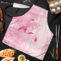 Breast Cancer Awareness Apron Maile Pikake Lokelani Crown Flower Lei Inspired LT9 Pink - Polynesian Pride
