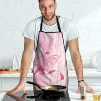 Breast Cancer Awareness Apron Maile Pikake Lokelani Crown Flower Lei Inspired LT9 - Polynesian Pride