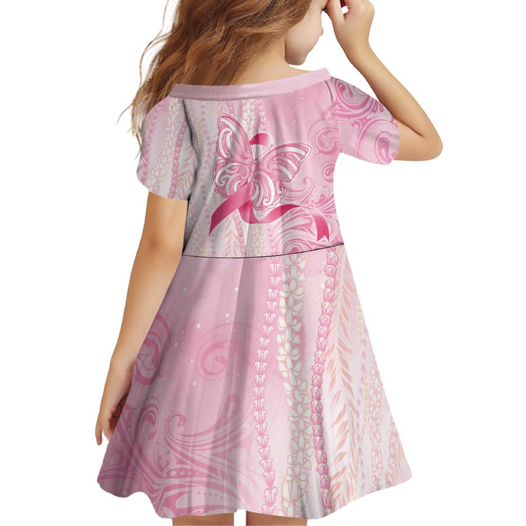 Breast Cancer Awareness Family Matching Mermaid Dress and Hawaiian Shirt Maile Pikake Lokelani Crown Flower Lei Inspired