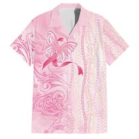 Breast Cancer Awareness Family Matching Mermaid Dress and Hawaiian Shirt Maile Pikake Lokelani Crown Flower Lei Inspired