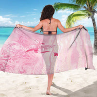 Breast Cancer Awareness Sarong Maile Pikake Lokelani Crown Flower Lei Inspired LT9 - Polynesian Pride