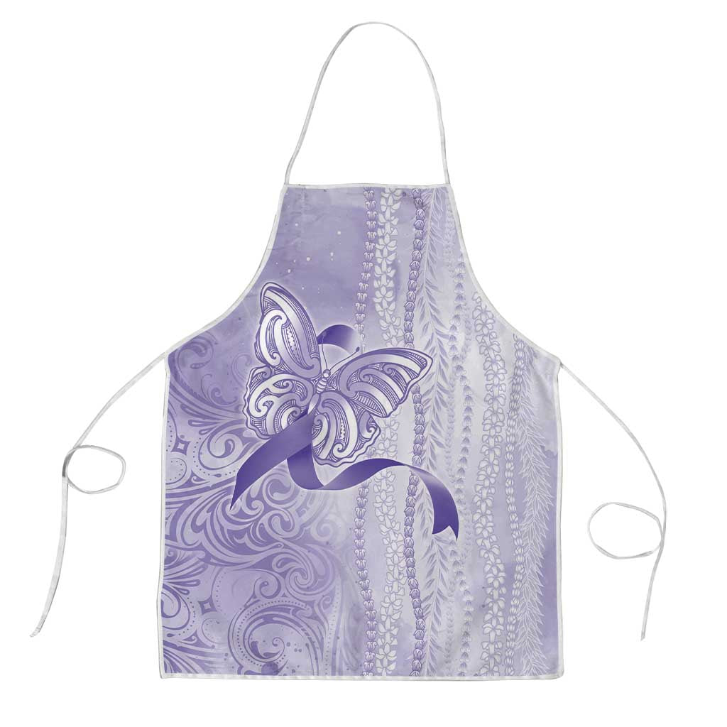 Epilepsy Awareness Apron Maile Pikake Lokelani Crown Flower Lei Inspired