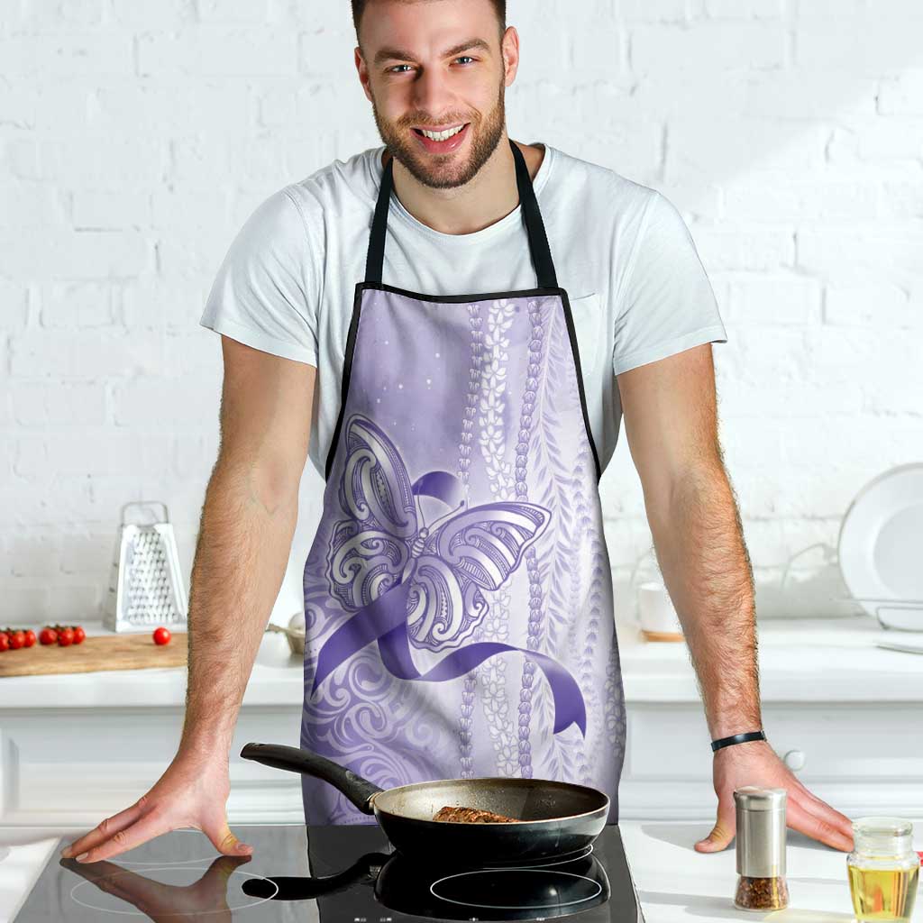 Epilepsy Awareness Apron Maile Pikake Lokelani Crown Flower Lei Inspired