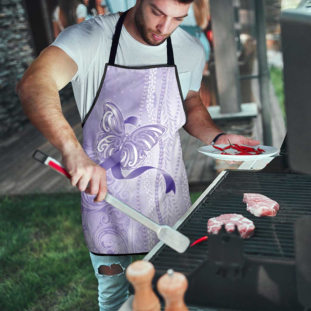 Epilepsy Awareness Apron Maile Pikake Lokelani Crown Flower Lei Inspired