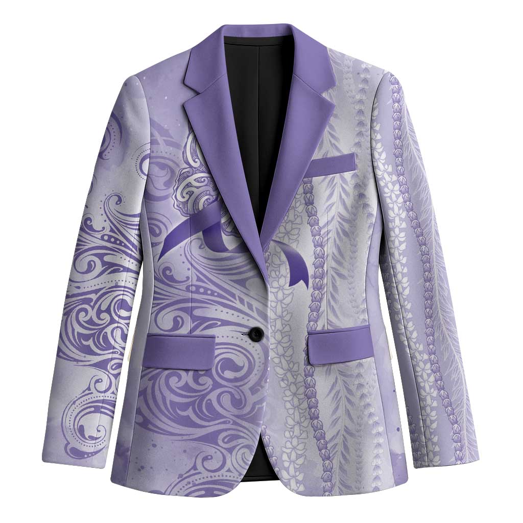 Epilepsy Awareness Blazer Maile Pikake Lokelani Crown Flower Lei Inspired