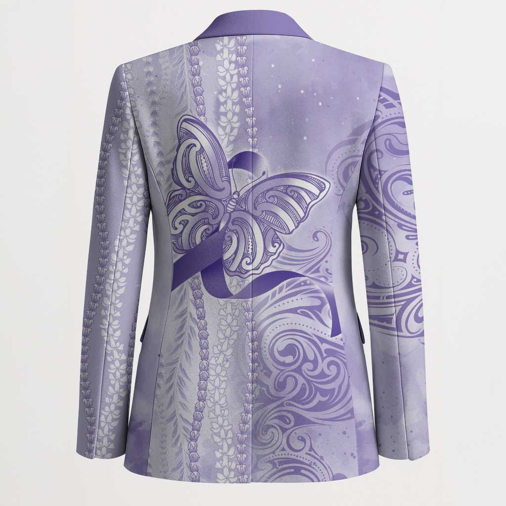 Epilepsy Awareness Blazer Maile Pikake Lokelani Crown Flower Lei Inspired