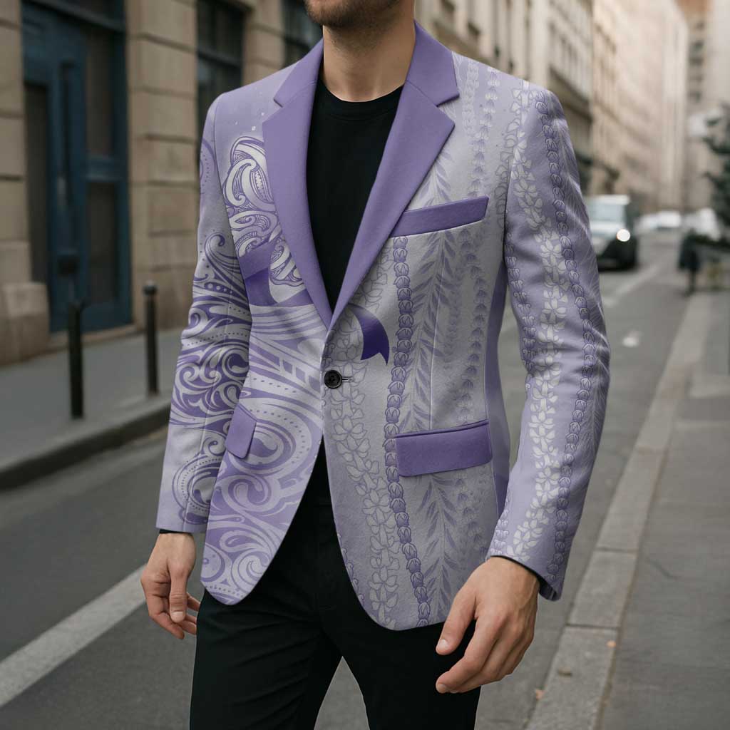 Epilepsy Awareness Blazer Maile Pikake Lokelani Crown Flower Lei Inspired