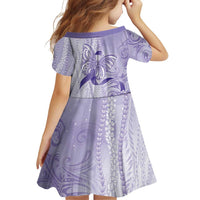 Epilepsy Awareness Family Matching Long Sleeve Bodycon Dress and Hawaiian Shirt Maile Pikake Lokelani Crown Flower Lei Inspired LT9 - Polynesian Pride