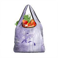Epilepsy Awareness Grocery Bag Maile Pikake Lokelani Crown Flower Lei Inspired
