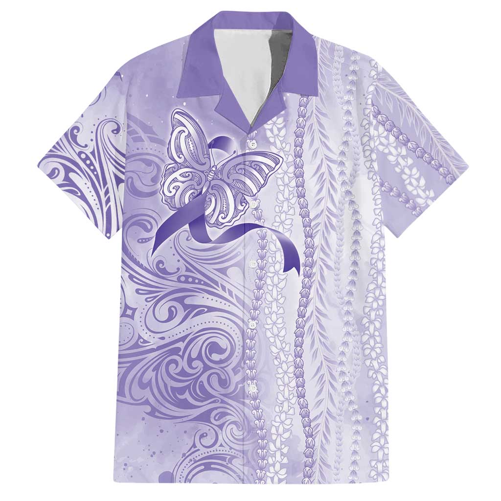 Epilepsy Awareness Hawaiian Shirt Maile Pikake Lokelani Crown Flower Lei Inspired