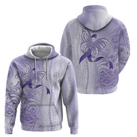 Epilepsy Awareness Hoodie Maile Pikake Lokelani Crown Flower Lei Inspired LT9 - Polynesian Pride