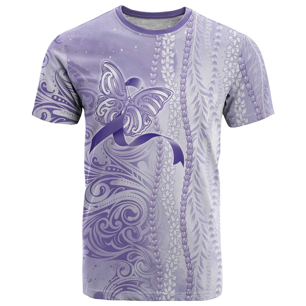 Epilepsy Awareness T Shirt Maile Pikake Lokelani Crown Flower Lei Inspired