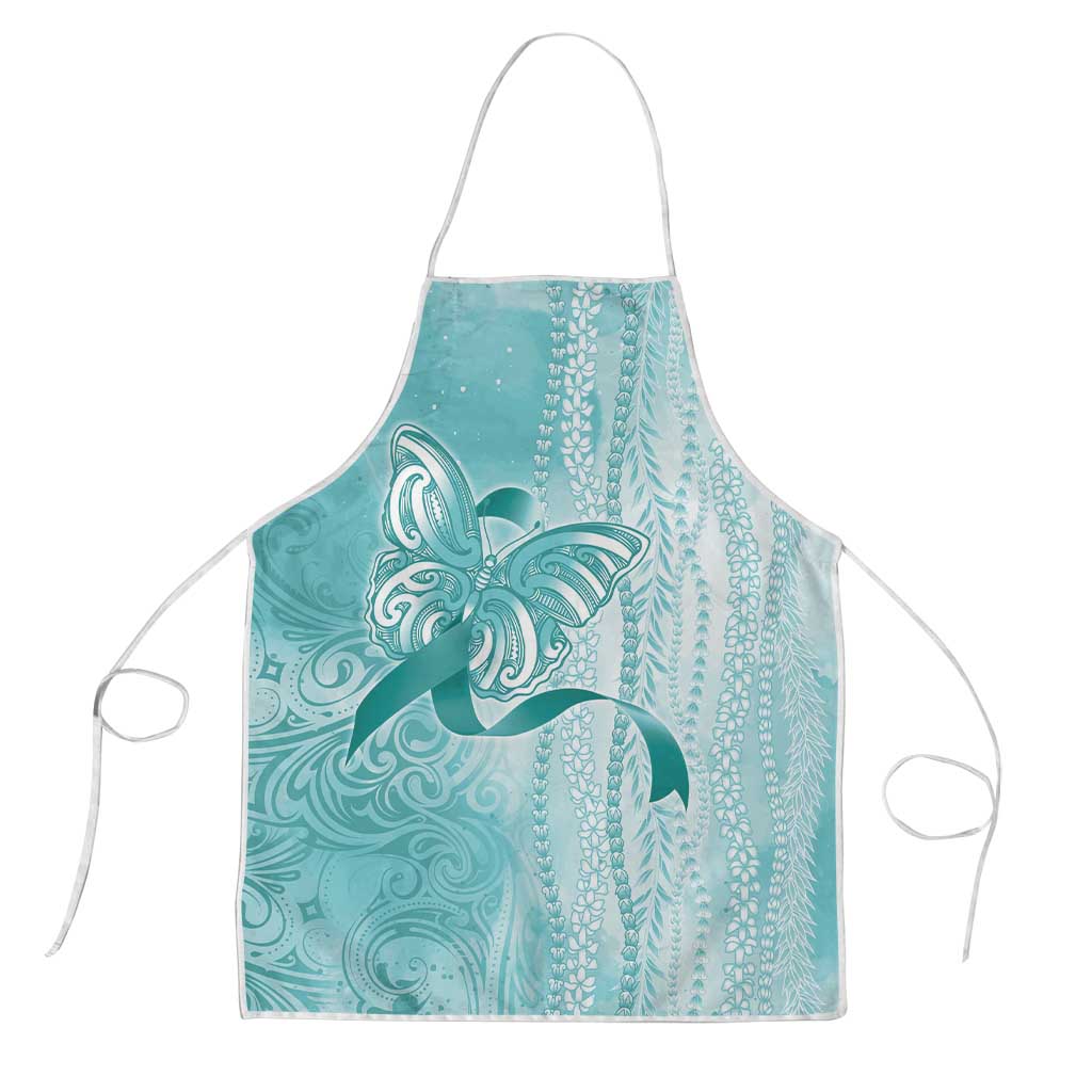 PTSD Awareness Apron Maile Pikake Lokelani Crown Flower Lei Inspired