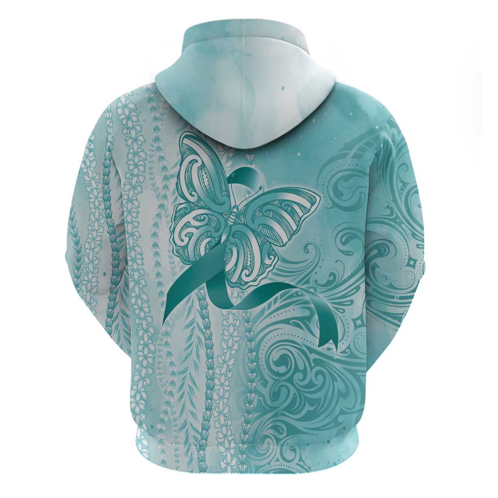 PTSD Awareness Hoodie Maile Pikake Lokelani Crown Flower Lei Inspired LT9 - Polynesian Pride
