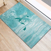 PTSD Awareness Rubber Doormat Maile Pikake Lokelani Crown Flower Lei Inspired