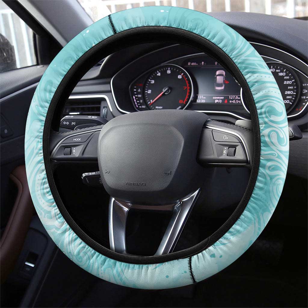 PTSD Awareness Steering Wheel Cover Maile Pikake Lokelani Crown Flower Lei Inspired LT9 - Polynesian Pride