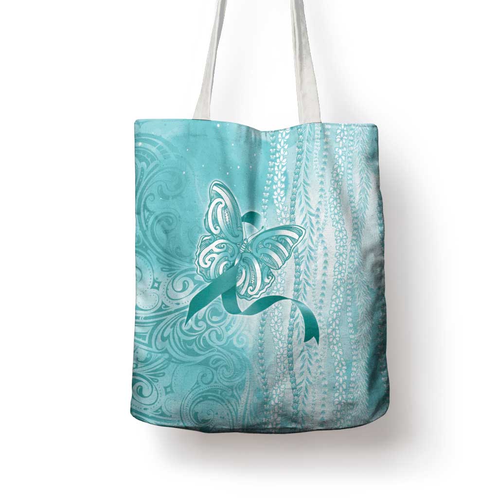 PTSD Awareness Tote Bag Maile Pikake Lokelani Crown Flower Lei Inspired