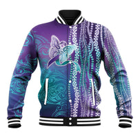 Suicide Prevention Awareness Baseball Jacket Maile Pikake Lokelani Crown Flower Lei Inspired