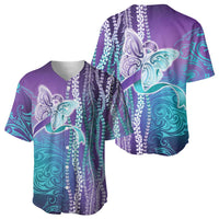 Suicide Prevention Awareness Baseball Jersey Maile Pikake Lokelani Crown Flower Lei Inspired LT9 - Polynesian Pride