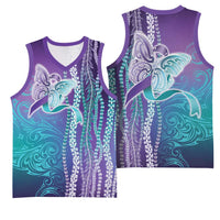 Suicide Prevention Awareness Basketball Jersey Maile Pikake Lokelani Crown Flower Lei Inspired