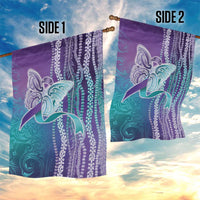 Suicide Prevention Awareness Garden Flag Maile Pikake Lokelani Crown Flower Lei Inspired