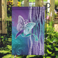 Suicide Prevention Awareness Garden Flag Maile Pikake Lokelani Crown Flower Lei Inspired