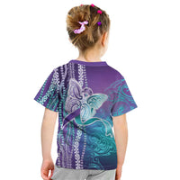 Suicide Prevention Awareness Kid T Shirt Maile Pikake Lokelani Crown Flower Lei Inspired