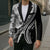 Black Hawaiian Quilt Pattern Blazer Mixed Polynesian Tribal Arty - Polynesian Pride