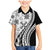 Black Hawaiian Quilt Pattern Family Matching Mermaid Dress and Hawaiian Shirt Mixed Polynesian Tribal Arty