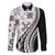 Black Hawaiian Quilt Pattern Family Matching Short Sleeve Bodycon Dress and Hawaiian Shirt Mixed Polynesian Tribal Arty