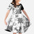 Black Hawaiian Quilt Pattern Family Matching Summer Maxi Dress and Hawaiian Shirt Mixed Polynesian Tribal Arty