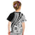 Black Hawaiian Quilt Pattern Kid T Shirt Mixed Polynesian Tribal Arty