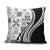 Black Hawaiian Quilt Pattern Pillow Cover Mixed Polynesian Tribal Arty - Polynesian Pride