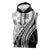 Black Hawaiian Quilt Pattern Sleeveless Hoodie Mixed Polynesian Tribal Arty - Polynesian Pride