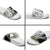 Black Hawaiian Quilt Pattern Slide Sandals Mixed Polynesian Tribal Arty - Polynesian Pride