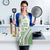 Green Hawaiian Quilt Pattern Apron Mixed Polynesian Tribal Arty - Polynesian Pride