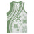 Green Hawaiian Quilt Pattern Basketball Jersey Mixed Polynesian Tribal Arty - Polynesian Pride