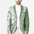 Green Hawaiian Quilt Pattern Blazer Mixed Polynesian Tribal Arty - Polynesian Pride